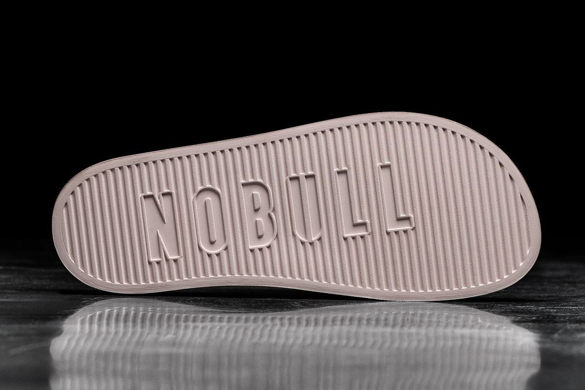 Nobull Men's Slides Pink | Australia (HU7639)